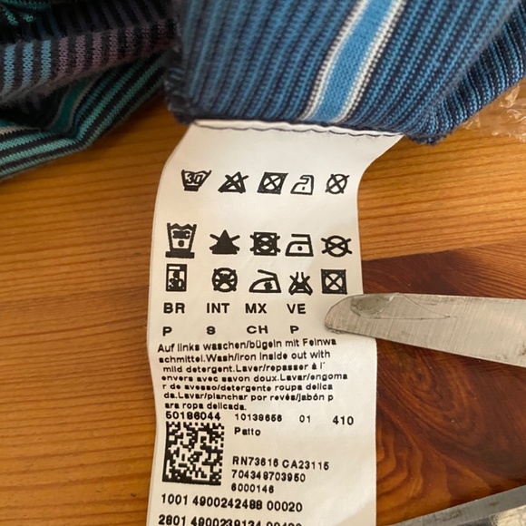 HUGO BOSS Mens Polo Shirt Sz S Striped - Picture 10 of 11